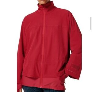 Sweaty Betty Fast Lane Running Jacket In Vine Red Size Small 4-6